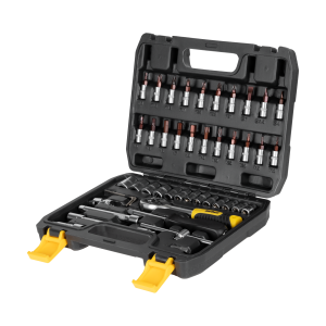 Zestaw kluczy nasadowych bitów Rebel 46 sztuk grzechotka klucze nasadowe