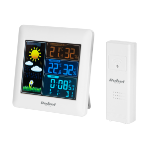 Bezprzewodowa stacja pogodowa czujnik zewnętrzny Rebel LCD kolor barometr