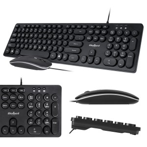 Zestaw klawiatura i mysz optyczna przewodowa Rebel WDS200 USB 2.0