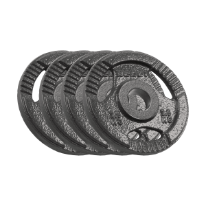 Obciążenie żeliwne zestaw 4x2.5kg otwór 51mm talerz z uchwytami Rebel