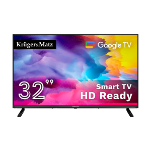 Telewizor Kruger&Matz 32" HD Google TV 5.0,  DVB-T2/S2/T/C   H.265 HEVC