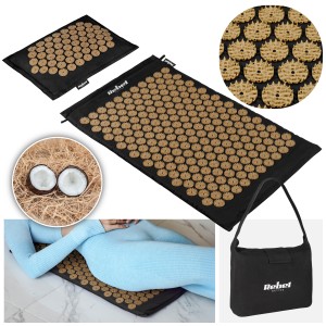Mata zdrowotna ECO do akupresury z kolcami zestaw z poduszką Rebel 72x42cm