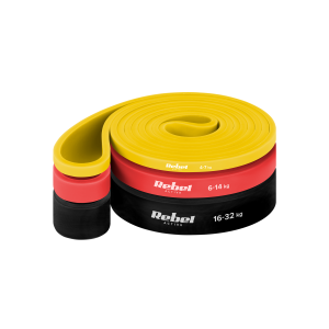 Zestaw gum do ćwiczeń TPE Power Band PT-S3 4-32 kg 3 gumy TPE Rebel