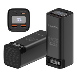 PowerBank Kruger&Matz 20000 mAh Li-pol 100W z funkcją QC oraz PD