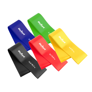 Zestaw gum oporowych do ćwiczeń TPE Mini Band L 2.3-18.2 kg 5 gum Rebel