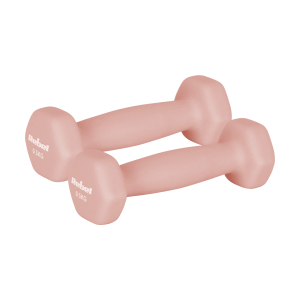 Hantelki żeliwne neoprenowe HEX 2x0.5kg do ćwiczeń treningu fitness Rebel