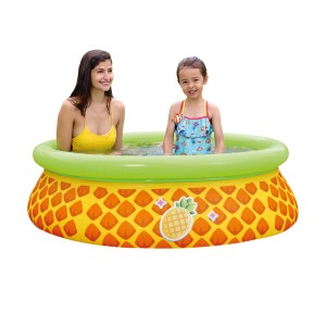 Basen dmuchany z dmuchanym kołnierzem Ananas 150x41cm SUNCLUB