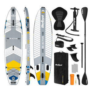 Deska SUP pompowana z siedziskiem do pływania 335cm wiosło zestaw plecak