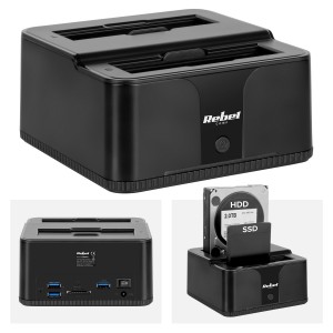 Stacja dokująca dysków HDD/ SSD USB 3.0 Rebel