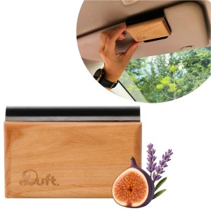 Drewniany zapach do samochodu DUFT | naturalny dyfuzor z uchwytem