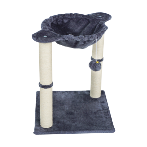 Drapak dla kota legowisko zabawka wieża szary Rebel
