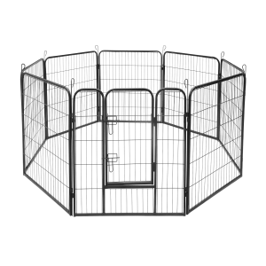 Modułowy kojec dla psa, stalowa zagroda, rozmiar XL, 8 paneli 80x100 cm , REBEL ANIMALS