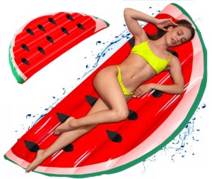 2651 MATERAC DMUCHANY PLAŻOWY XXL ARBUZ DO PŁYWANIA NA BASEN PLAŻĘ WAKACJE