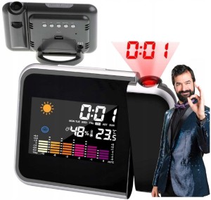 AP28 STACJA POGODY BUDZIK ZEGAR PROJEKTOR ZEGAREK