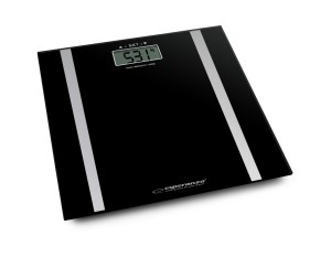 EBS013K WAGA ŁAZIENKOWA FIT CZARNA szklana cyfrowa