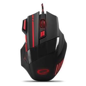 EGM201R MYSZ PRZEWODOWA DLA GRACZY 7D OPT. USB MX201 WOLF CZERWONA