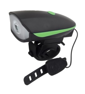 EOT023 LAMPKA LED ROWEROWA NA PRZÓD Z DZWONKIEM 2w1 ESPERANZA MOCNA DZWONEK