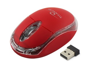ES509C CONDOR TITANUM MYSZKA BEZPRZEWODOWA USB CZERWONA