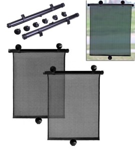 TV90 ROLETA PRZECIWSŁONECZNA SAMOCHODOWA OSŁONA NA SZYBĘ ZASŁONKA AUTA 2 SZT.