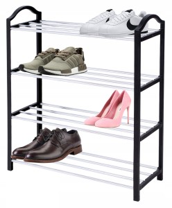 TG56567 LEKKA PÓŁKA REGAŁ SZAFKA NA BUTY STOJAK 4 POZIOMY ORGANIZER NA OBUWIE