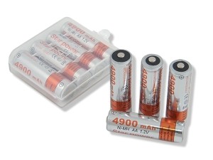 BC56A 4xAKU AA STAR POWER 4900MAH NI-MH