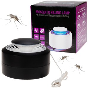 TG56290 Skuteczna Lampa owadobójcza odstraszacz na KOMARY owady ćmy USB LED UV