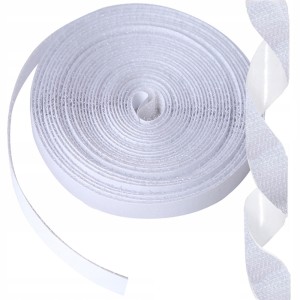 TG56031-1 TAŚMA rzepowa DO MOSKITIER BIAŁA samoprzylepny rzep z klejem 560cm