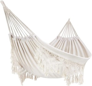 TG60442 HAMAK OGRODOWY BRAZYLIJSKI XL BOHO BUJAK DWUOSOBOWY DUŻY LINKI 200X100CM