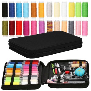 TG63649 ZESTAW KRAWIECKI PRZYBORNIK DO SZYCIA AKCESORIA XL NICI IGŁY miarka + ETUI