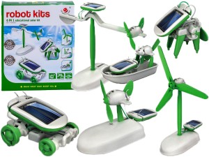 TG60706 ROBOT SOLARNY 6w1 POJAZDY SOLARNE ROBOTY KREATYWNY ZESTAW EDUKACYJNY