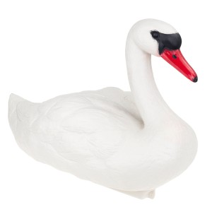 TG71080 ŁABĘDŹ PLASTIK FIGURA PŁYWAJĄCA ŁABĘDZIA FIGURKA DO STAWU OCZKA