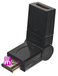 CC25 ADAPTER OBROTOWY 360 HDMI GOLD