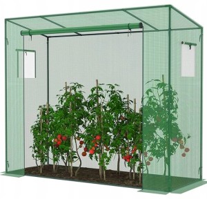 TUN5507 SZKLARNIA OGRODOWA TUNEL FOLIOWY FOLIAK NAMIOT NA POMIDORY WARZYWA ROZSADY