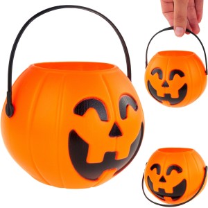 TG38900 WIADERKO POJEMNIK NA SŁODYCZE CUKIERKI DYNIA HALLOWEEN DEKORACJA KOCIOŁEK