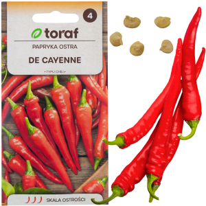 W1137 PAPRYKA DE CAYENNE OSTRA TYPU CHILLI NASIONA PAPRYKI PAPRYCZKI PIKANTNA 0,5G