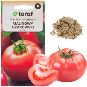 W1160 POMIDOR GRUNTOWY MALINOWY OŻAROWSKI NASIONA POMIDORA NA SOSY PRZETWORY 0,5G