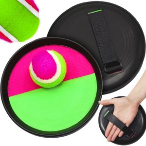 TG71643 RZEPY CATCH BALL PALETKI I PIŁKA GRA RZUCAJ I ŁAP ZRĘCZNOŚCIOWA