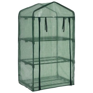 TG71366 MINI SZKLARNIA BALKONOWA PÓŁKI FOLIA ROZSADNIK DO WYSIEWU ZIELNIK 125x69x49