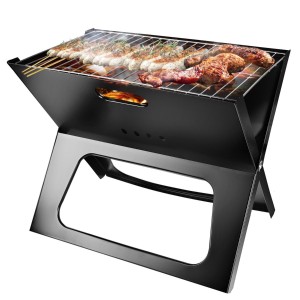 TG71415 DUŻY GRILL OGRODOWY PRZENOŚNY SKŁADANY TURYSTYCZNY BBQ NA KEMPING WALIZKA