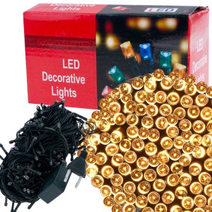 LC100 LAMPKI CHOINKOWE 100LED BIAŁY CIEPŁY WEWNĘTRZNE ŚWIATEŁKA NA CHOINKĘ