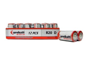 KK40 2x MOCNE BATERIE eurobatt LR20 D R20
