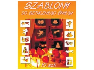 PP80 Szablony do sztucznego śniegu 10szt Świąteczne