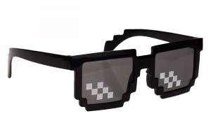 TG53186 OKULARY PIKSEL MINECRAFT PRZECIWSŁONECZNE 8BIT