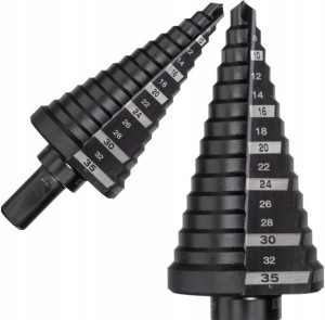 Wiertło stopniowe stożkowe 6-35 mm do metalu stali choinkowe MILWAUKEE