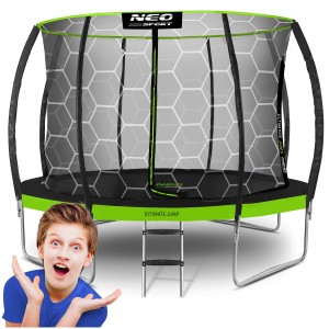 Trampolina ogrodowa profilowana 12ft/374cm z siatką wewnętrzną Neo-Sport