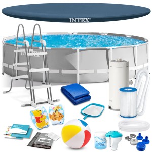 Basen ogrodowy stelażowy 427 x 107 cm 17w1 INTEX 26720