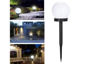 Lampa solarna led lampka ogrodowa solar kula 10 cm