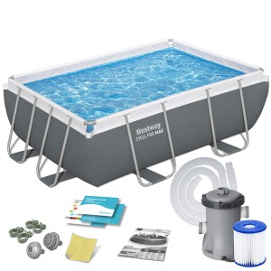 Basen ogrodowy stelażowy 282 x 196 x 84 cm 10w1 Bestway 56629N