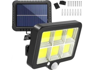 LAMPA SOLARNA Z CZUJNIKIEM RUCHY120 LED + PILOT