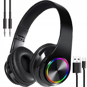 SŁUCHAWKI BLUETOOTH PODŚWIETLANE FURY LX-B39 CZARNE